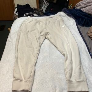 XL cream Nike sweats